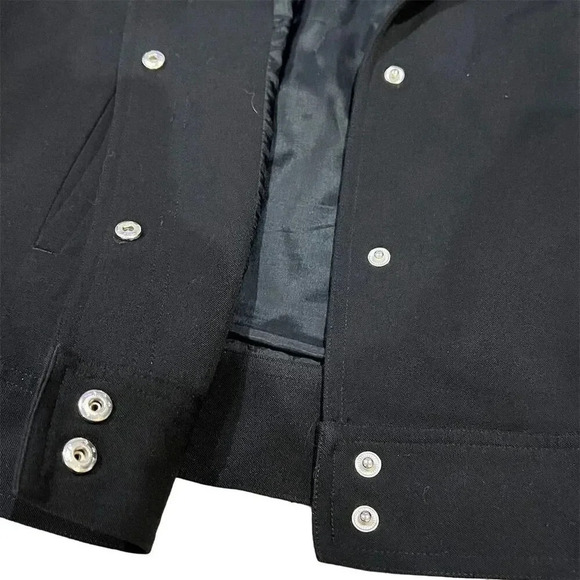 Grace Dane Lewis Women's Black Cropped Jacket Size 12 Casual Button-Up - Picture 7 of 12